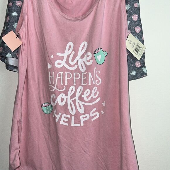 Spree intimates size M two pieces set “life happens coffee helps” - Picture 2 of 7